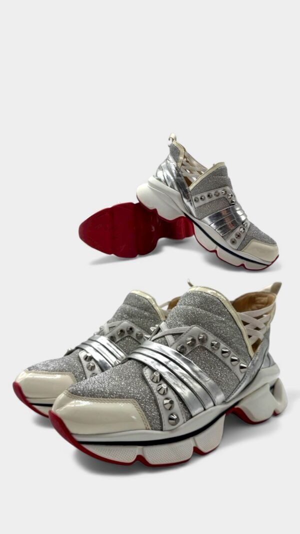 LOUBOUTIN- RUN  STUD SNEAKERS - Image 2